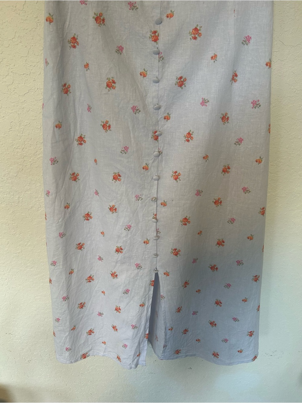 Altar'd State Lilac Floral Square-Neck Midi Dress, Feminine Cottagecore Size M - Picture 4 of 8